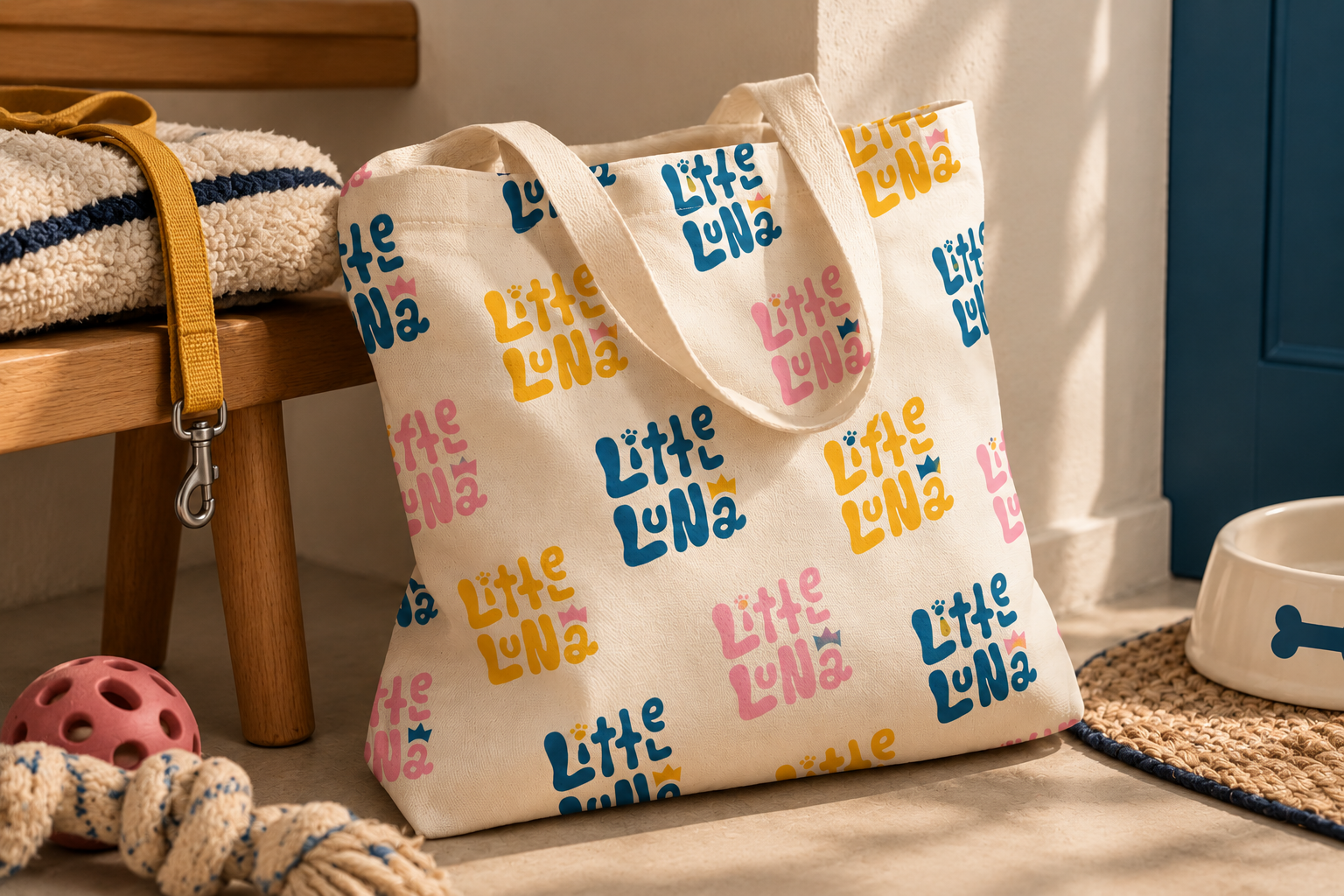 Tote Little LUNA no hall de entrada — Little Luna