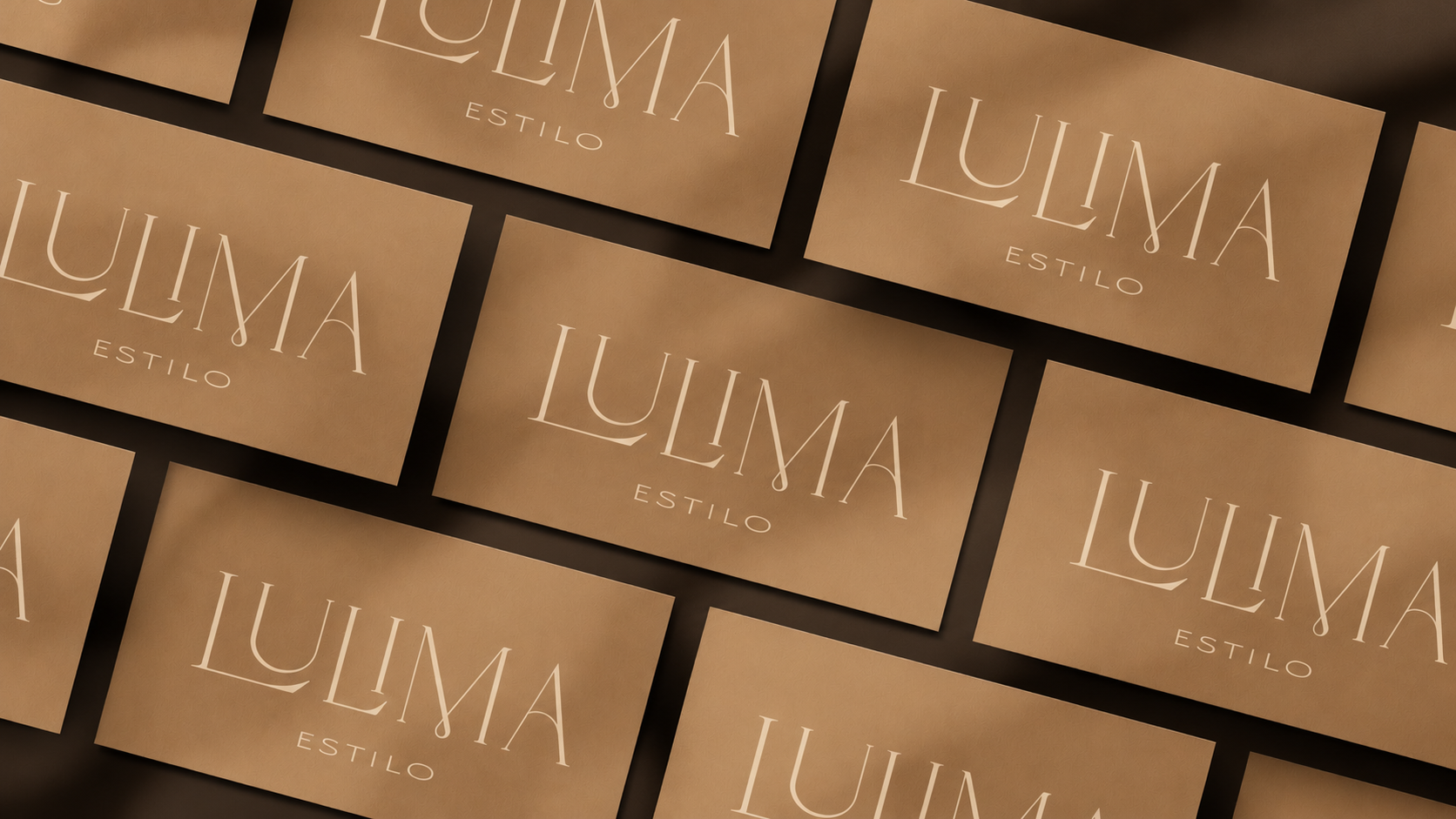 Cartões LULIMA Estilo em Caramelo — Lulima