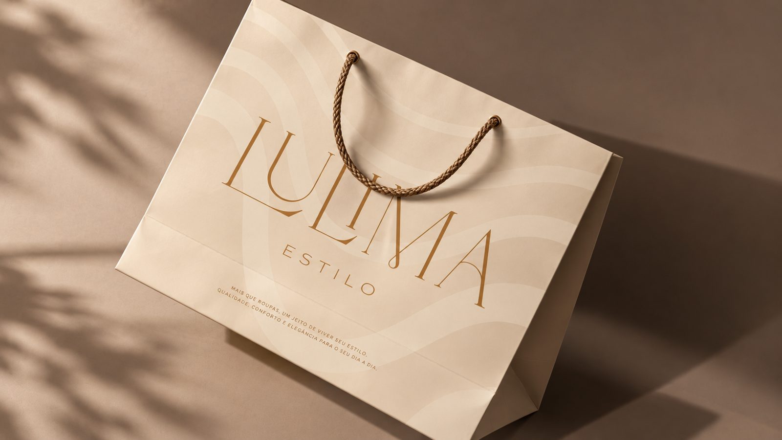Lulima luxury shopping bag mockup